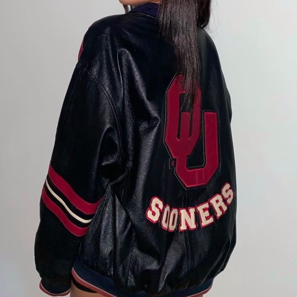 58 sports oklahoma Sooners varsity jacket